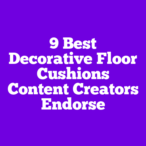9 Best Decorative Floor Cushions Content Creators Endorse