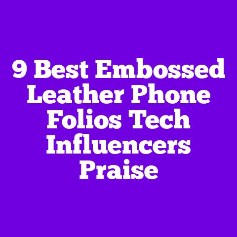 9 Best Embossed Leather Phone Folios Tech Influencers Praise