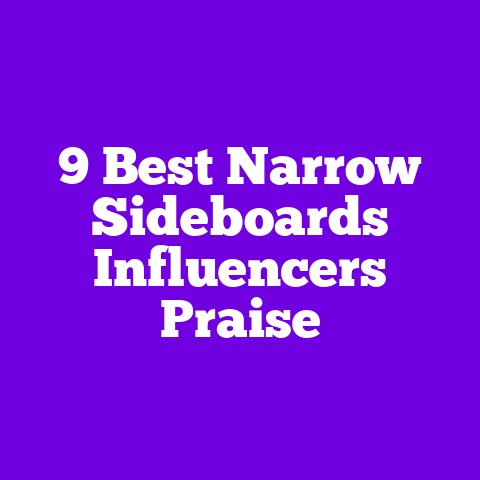 9 Best Narrow Sideboards Influencers Praise