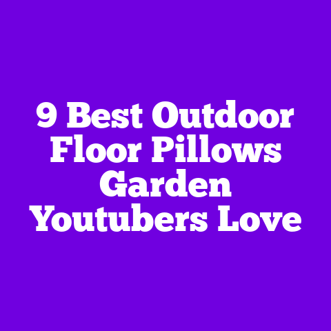 9 Best Outdoor Floor Pillows Garden Youtubers Love