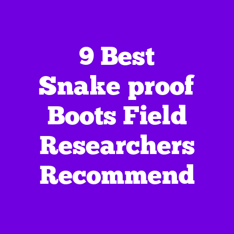 9 Best Snake‑proof Boots Field Researchers Recommend