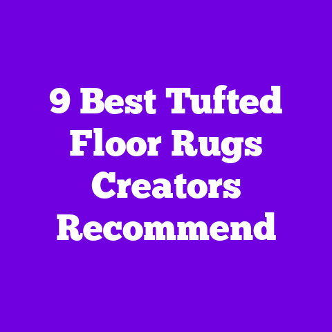 9 Best Tufted Floor Rugs Creators Recommend