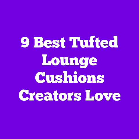 9 Best Tufted Lounge Cushions Creators Love