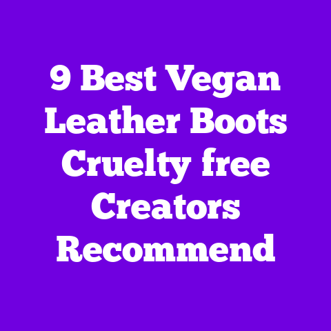 9 Best Vegan Leather Boots Cruelty‑free Creators Recommend