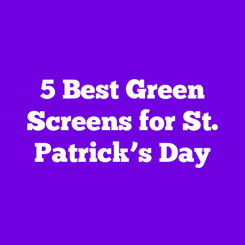 5 Best Green Screens for St. Patrick’s Day
