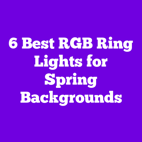 6 Best RGB Ring Lights for Spring Backgrounds