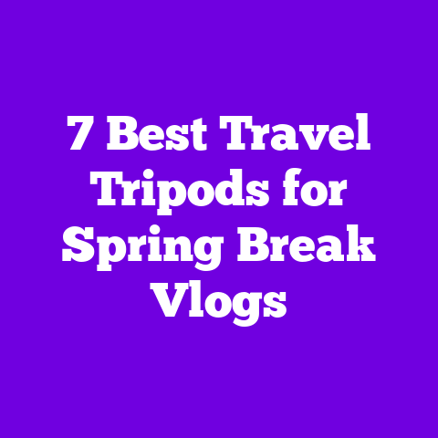 7 Best Travel Tripods for Spring Break Vlogs