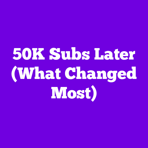 50K Subs Later (What Changed Most)