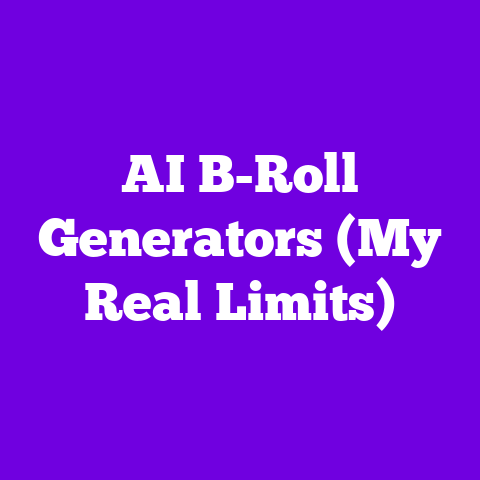 AI B-Roll Generators (My Real Limits)