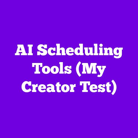 AI Scheduling Tools (My Creator Test)