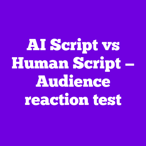 AI Script vs Human Script — Audience reaction test