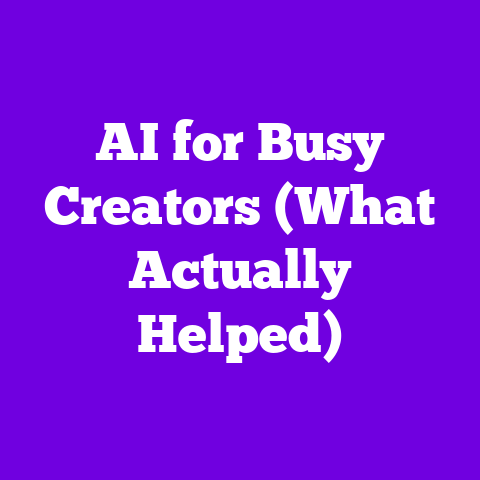 AI for Busy Creators (What Actually Helped)