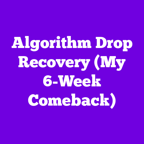 Algorithm Drop Recovery (My 6-Week Comeback)