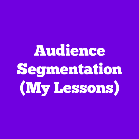Audience Segmentation (My Lessons)