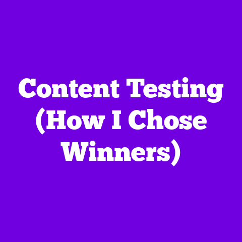Content Testing (How I Chose Winners)