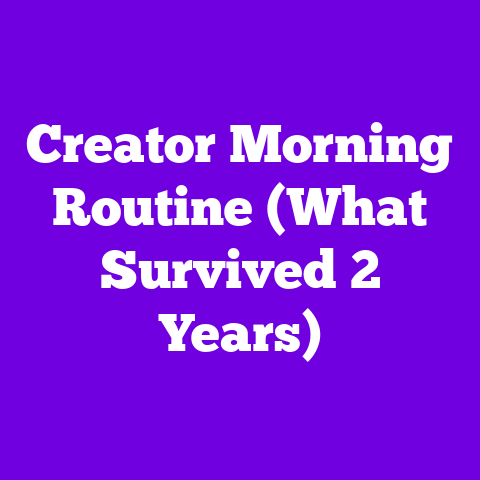 Creator Morning Routine (What Survived 2 Years)