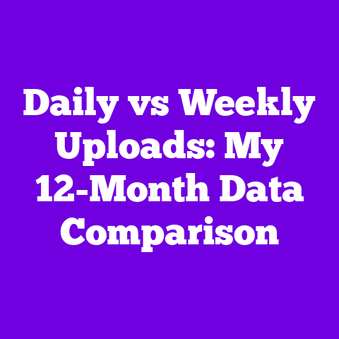 Daily vs Weekly Uploads: My 12-Month Data Comparison