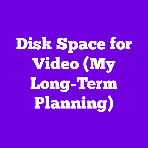Disk Space for Video (My Long-Term Planning)