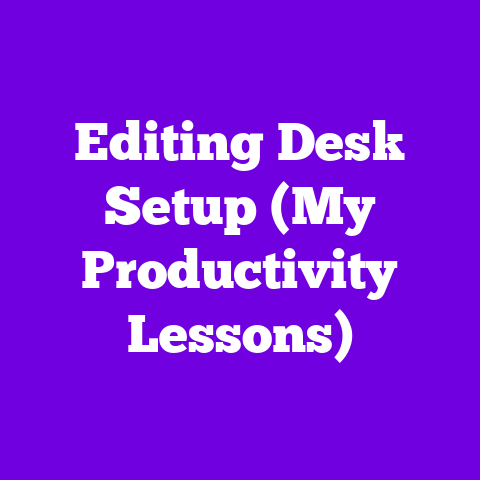 Editing Desk Setup (My Productivity Lessons)