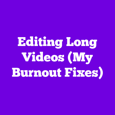 Editing Long Videos (My Burnout Fixes)
