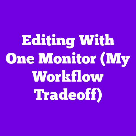 Editing With One Monitor (My Workflow Tradeoff)