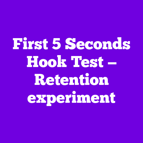 First 5 Seconds Hook Test — Retention experiment