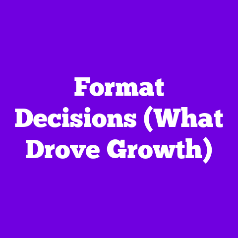 Format Decisions (What Drove Growth)