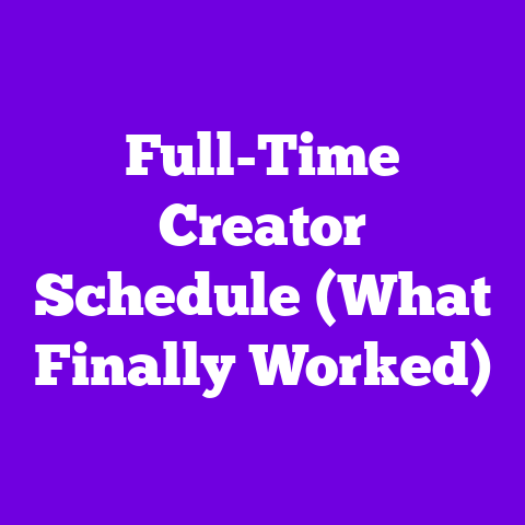 Full-Time Creator Schedule (What Finally Worked)