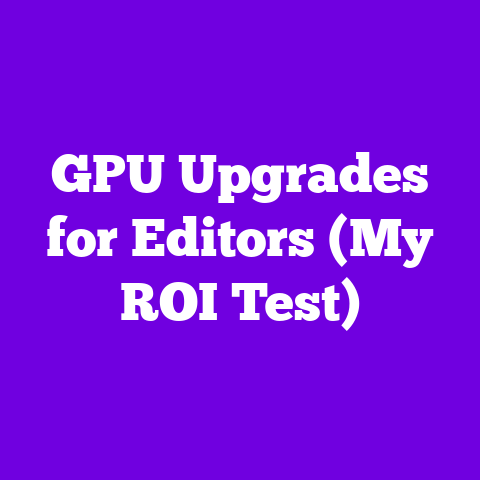 GPU Upgrades for Editors (My ROI Test)