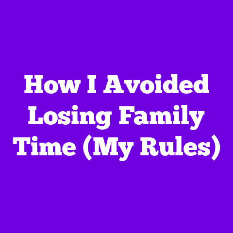 How I Avoided Losing Family Time (My Rules)