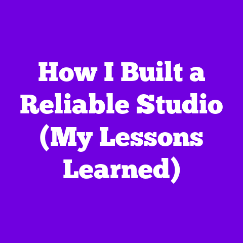 How I Built a Reliable Studio (My Lessons Learned)