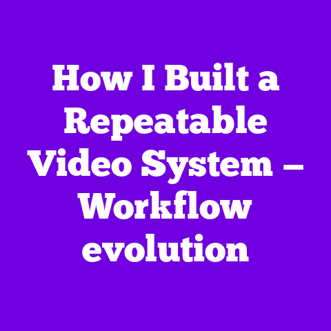 How I Built a Repeatable Video System — Workflow evolution
