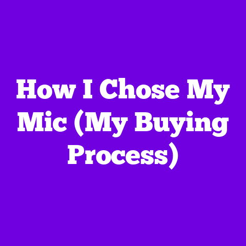 How I Chose My Mic (My Buying Process)