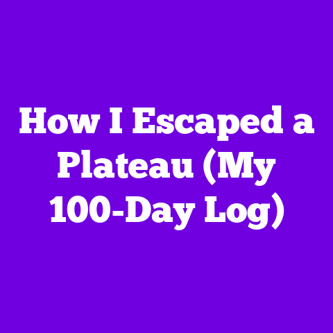 How I Escaped a Plateau (My 100-Day Log)