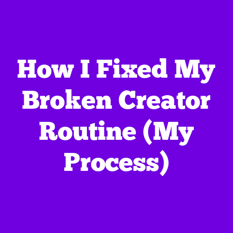 How I Fixed My Broken Creator Routine (My Process)