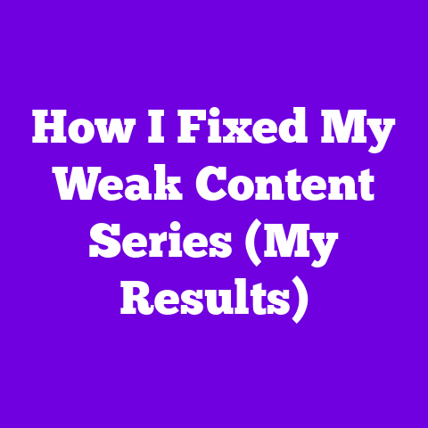 How I Fixed My Weak Content Series (My Results)