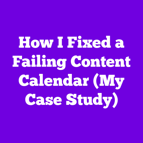How I Fixed a Failing Content Calendar (My Case Study)