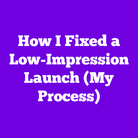 How I Fixed a Low-Impression Launch (My Process)