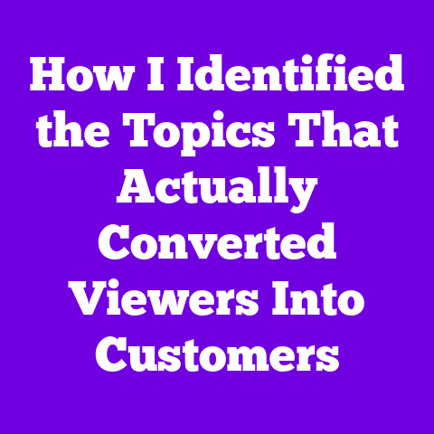 How I Identified the Topics That Actually Converted Viewers Into Customers
