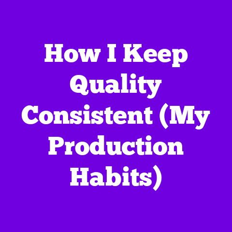 How I Keep Quality Consistent (My Production Habits)