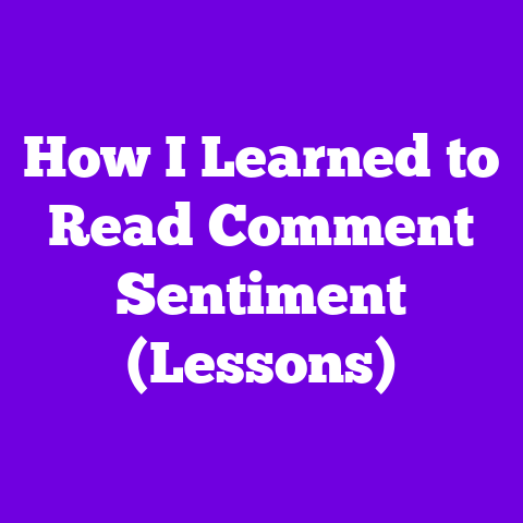 How I Learned to Read Comment Sentiment (Lessons)