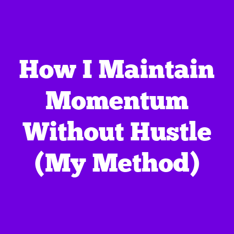 How I Maintain Momentum Without Hustle (My Method)