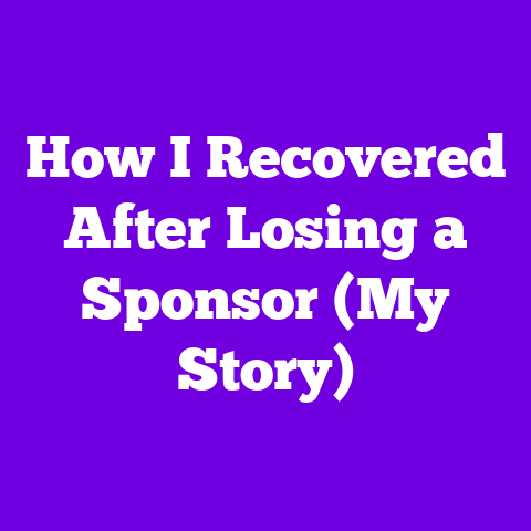 How I Recovered After Losing a Sponsor (My Story)