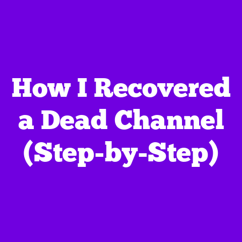 How I Recovered a Dead Channel (Step-by-Step)