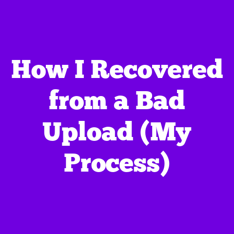 How I Recovered from a Bad Upload (My Process)