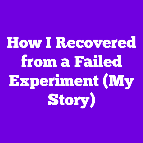 How I Recovered from a Failed Experiment (My Story)