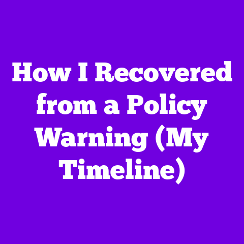 How I Recovered from a Policy Warning (My Timeline)