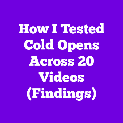 How I Tested Cold Opens Across 20 Videos (Findings)