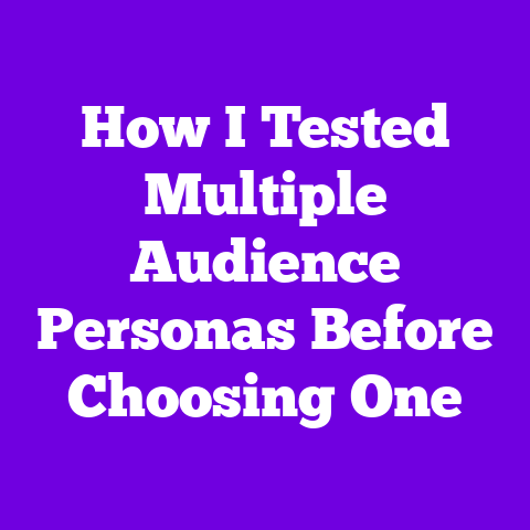 How I Tested Multiple Audience Personas Before Choosing One