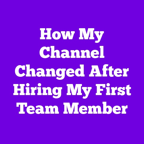 How My Channel Changed After Hiring My First Team Member